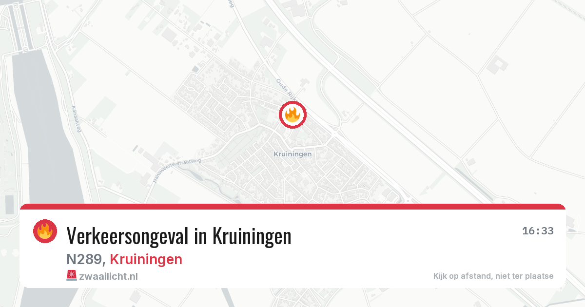 Verkeersongeval in Kruiningen — 6 aug 2026