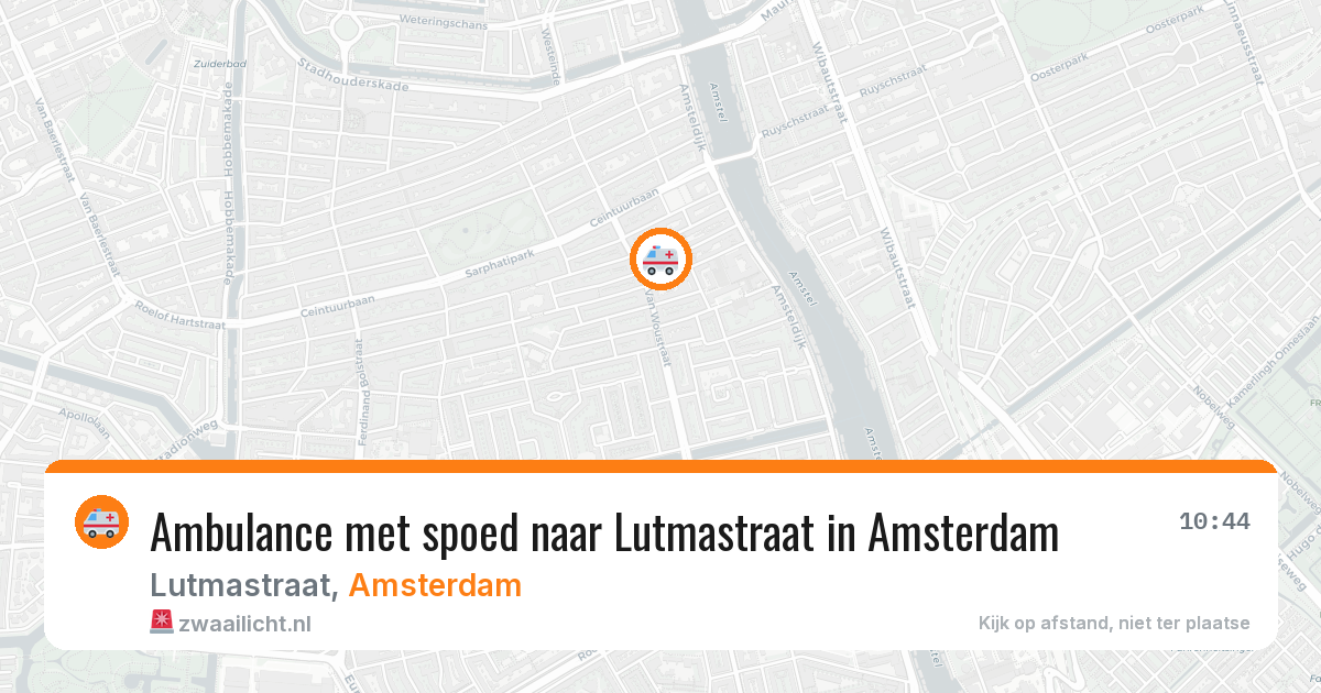Ambulance met spoed naar Lutmastraat in Amsterdam — 29 jan 2026