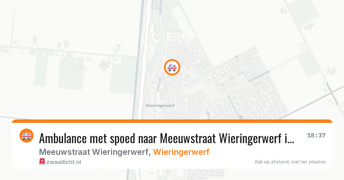 Ambulance met spoed naar Meeuwstraat Wieringerwerf in Wieringerwerf — 14 mei 2026