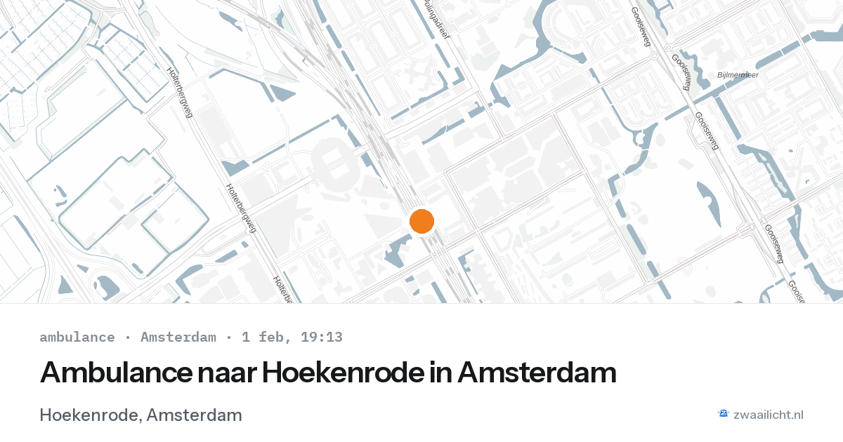 Ambulance naar Hoekenrode in Amsterdam — 1 feb 2026