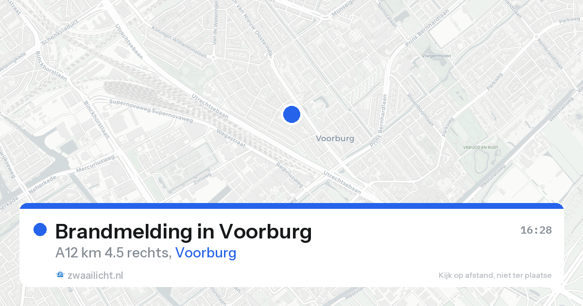Brandmelding in Voorburg — 19 aug 2026