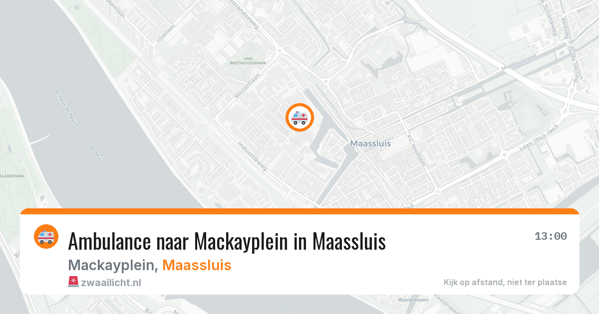 Ambulance naar Mackayplein in Maassluis — 30 jan 2026