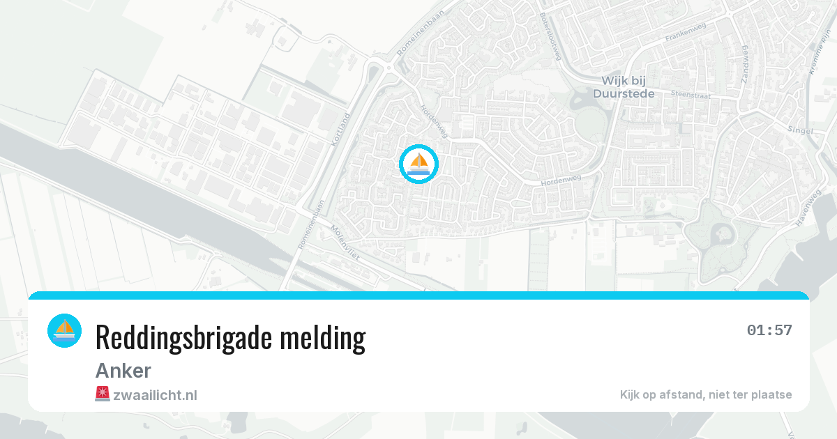 Reddingsbrigade melding — 7 aug 2026