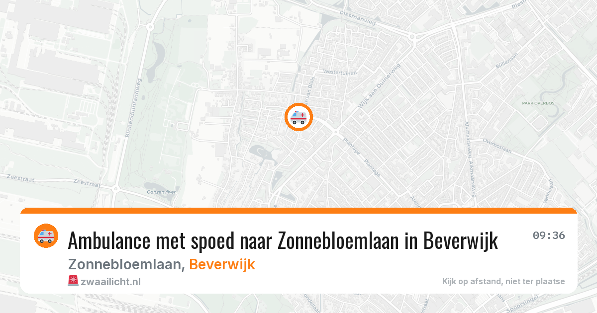 Ambulance met spoed naar Zonnebloemlaan in Beverwijk — 7 jun 2026