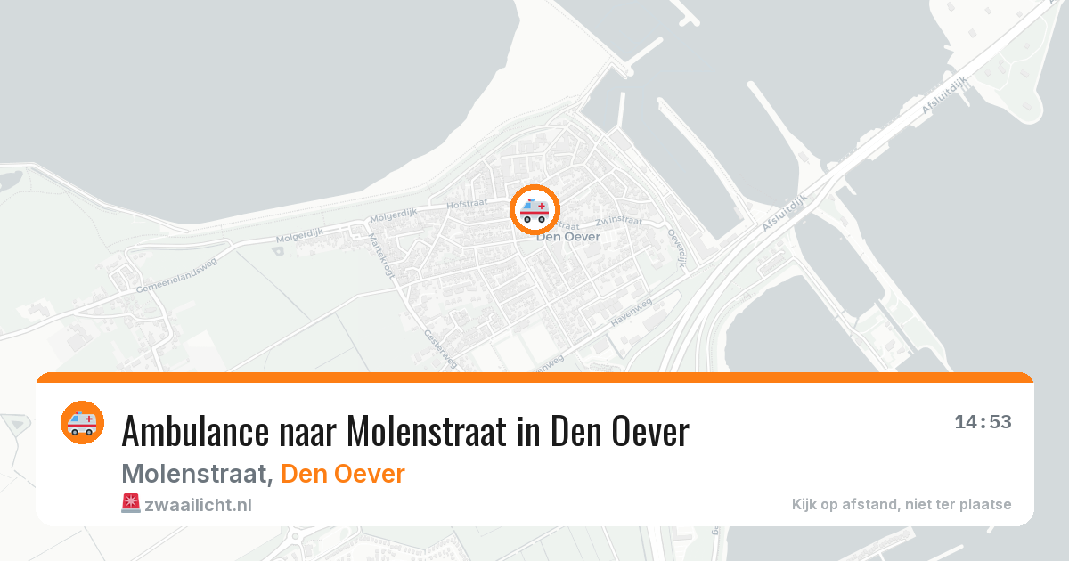 Ambulance naar Molenstraat in Den Oever — 4 jun 2026