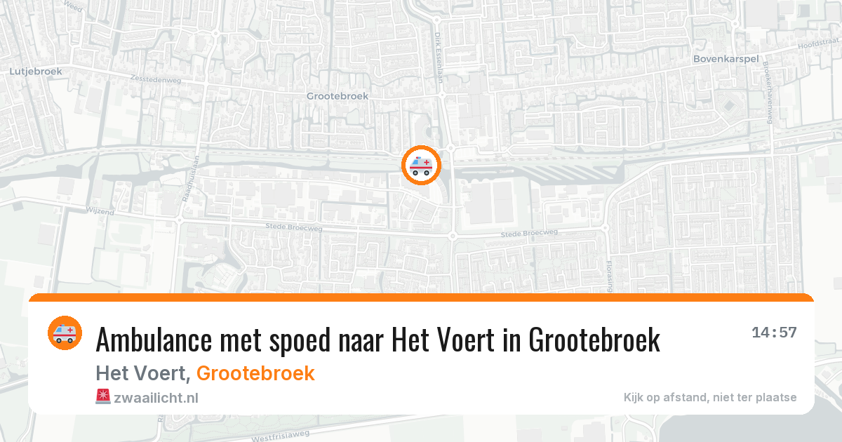 Ambulance met spoed naar Het Voert in Grootebroek — 27 jan 2026