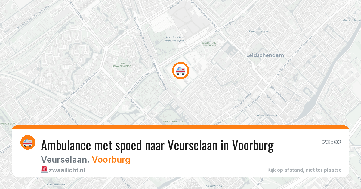 Ambulance met spoed naar Veurselaan in Voorburg — 4 mei 2026