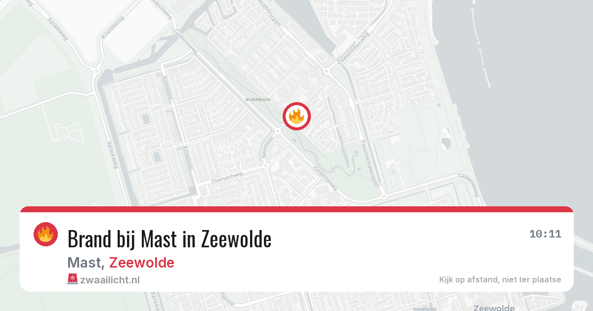 Brand bij Mast in Zeewolde — 11 aug 2026