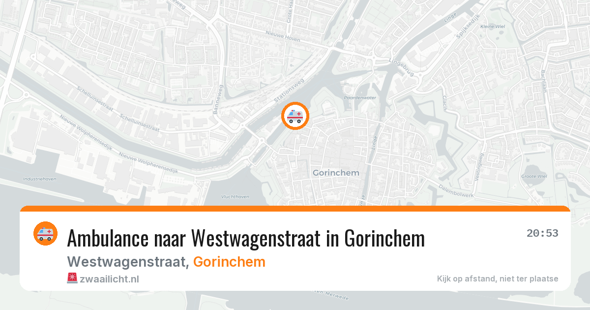 Ambulance naar Westwagenstraat in Gorinchem — 6 apr 2026