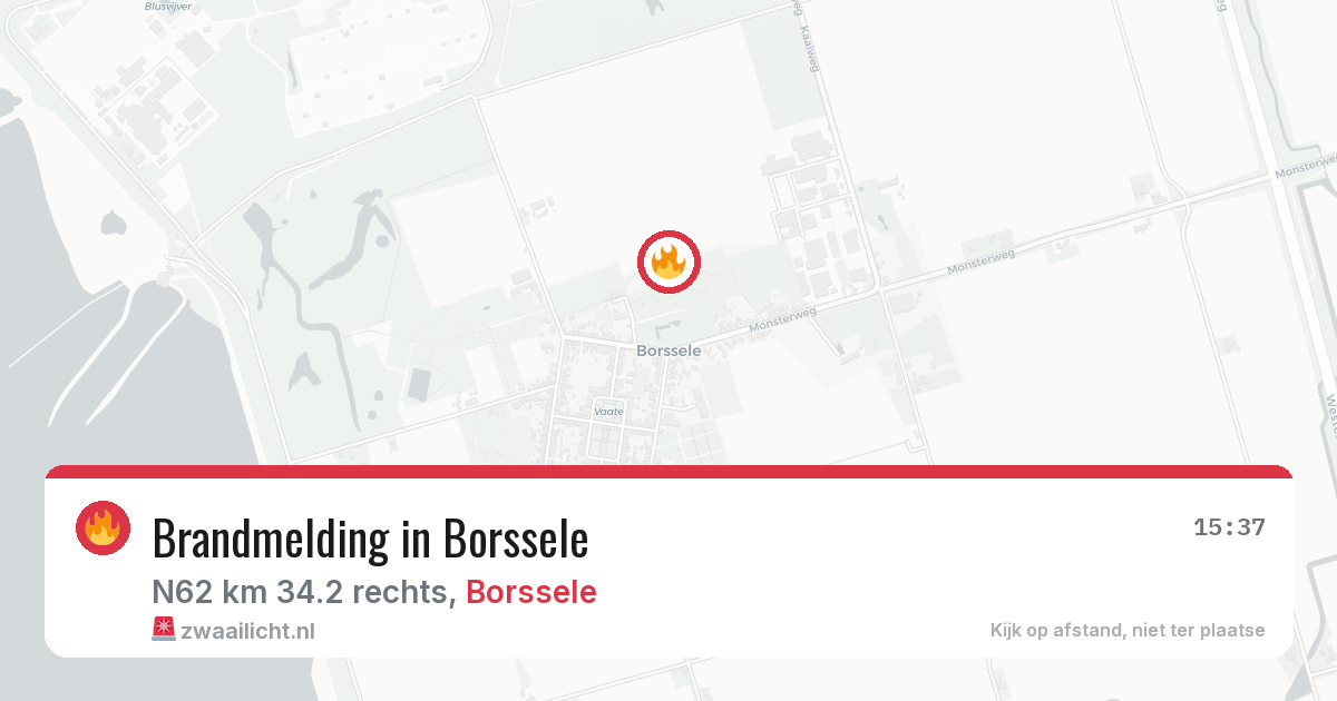 Brandmelding in Borssele — 24 jul 2026