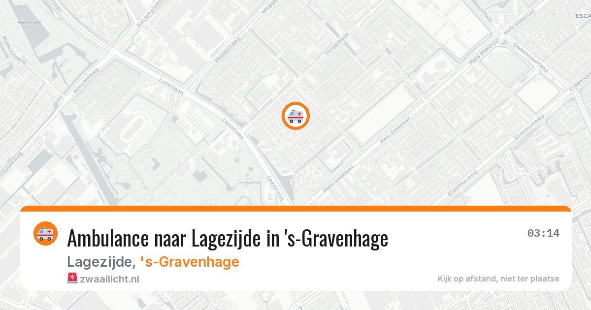 Ambulance naar Lagezijde in 's-Gravenhage — 24 jun 2026