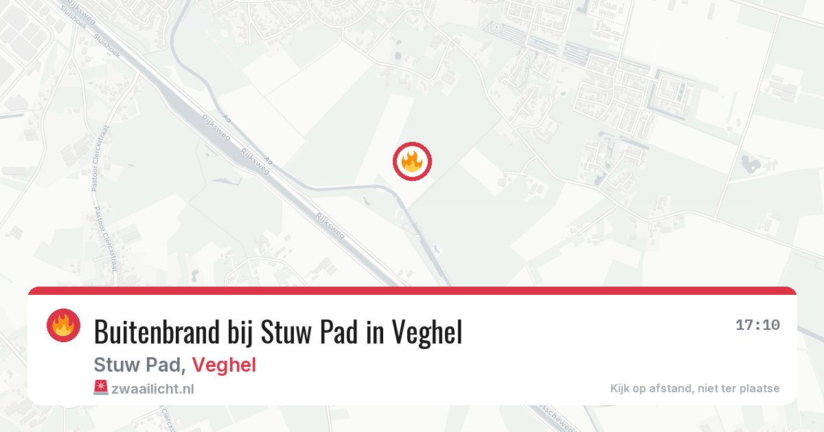 Buitenbrand bij Stuw Pad in Veghel — 15 jul 2026