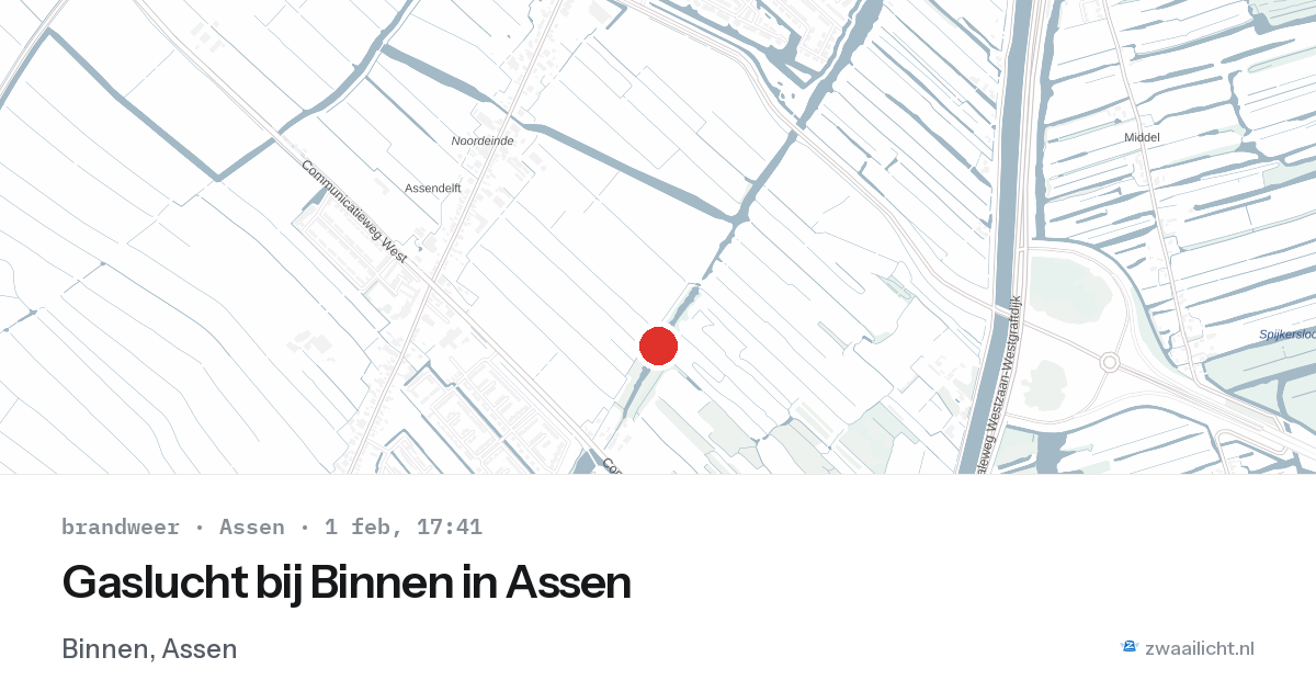 Gaslucht bij Binnen in Assen — 1 feb 2026