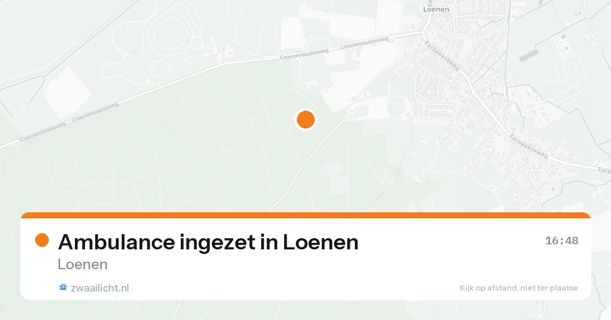 Ambulance ingezet in Loenen — 10 aug 2026