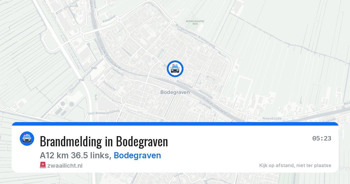 Brandmelding in Bodegraven — 13 jul 2026