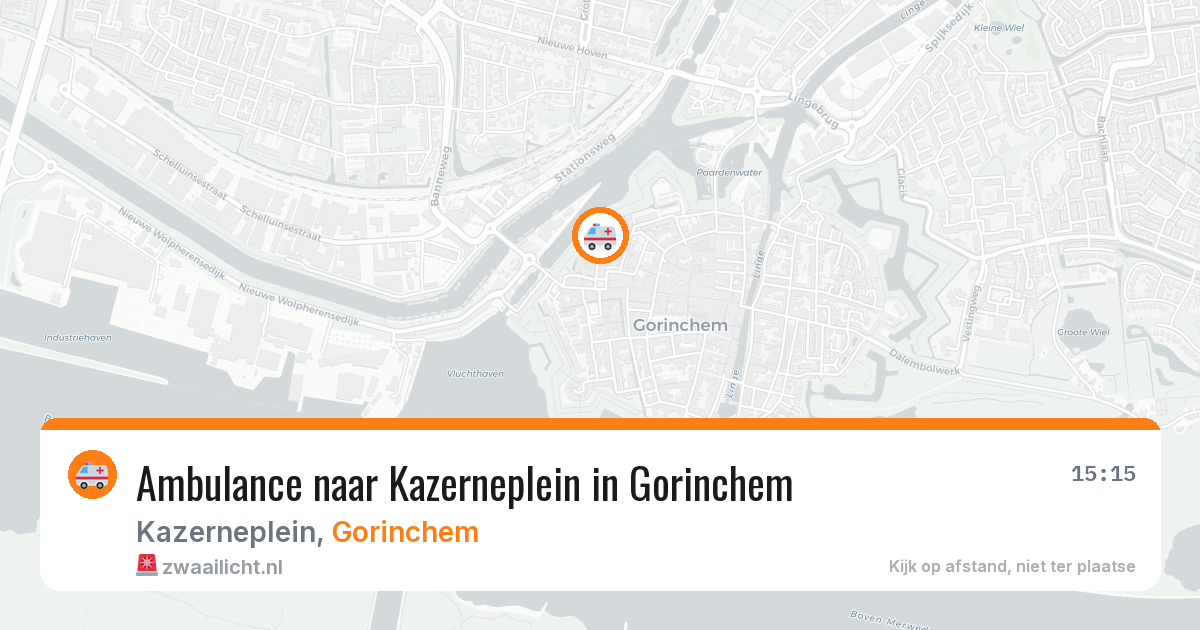 Ambulance naar Kazerneplein in Gorinchem — 30 jun 2026