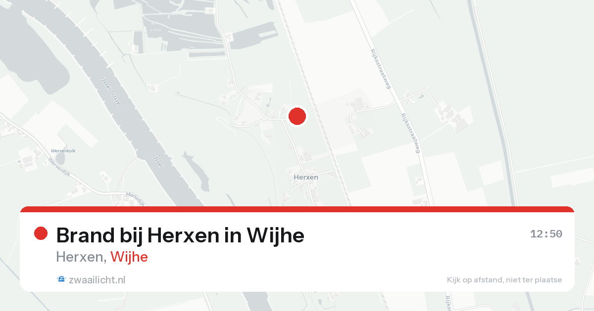 Brand bij Herxen in Wijhe — 19 aug 2026