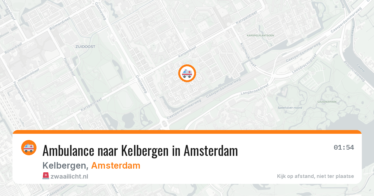 Ambulance naar Kelbergen in Amsterdam — 13 apr 2026