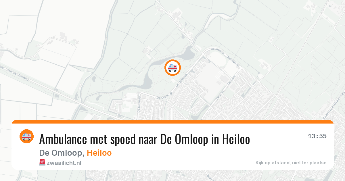 Ambulance met spoed naar De Omloop in Heiloo — 6 jun 2026
