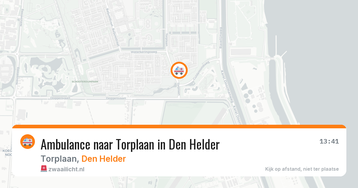 Ambulance naar Torplaan in Den Helder — 25 jun 2026