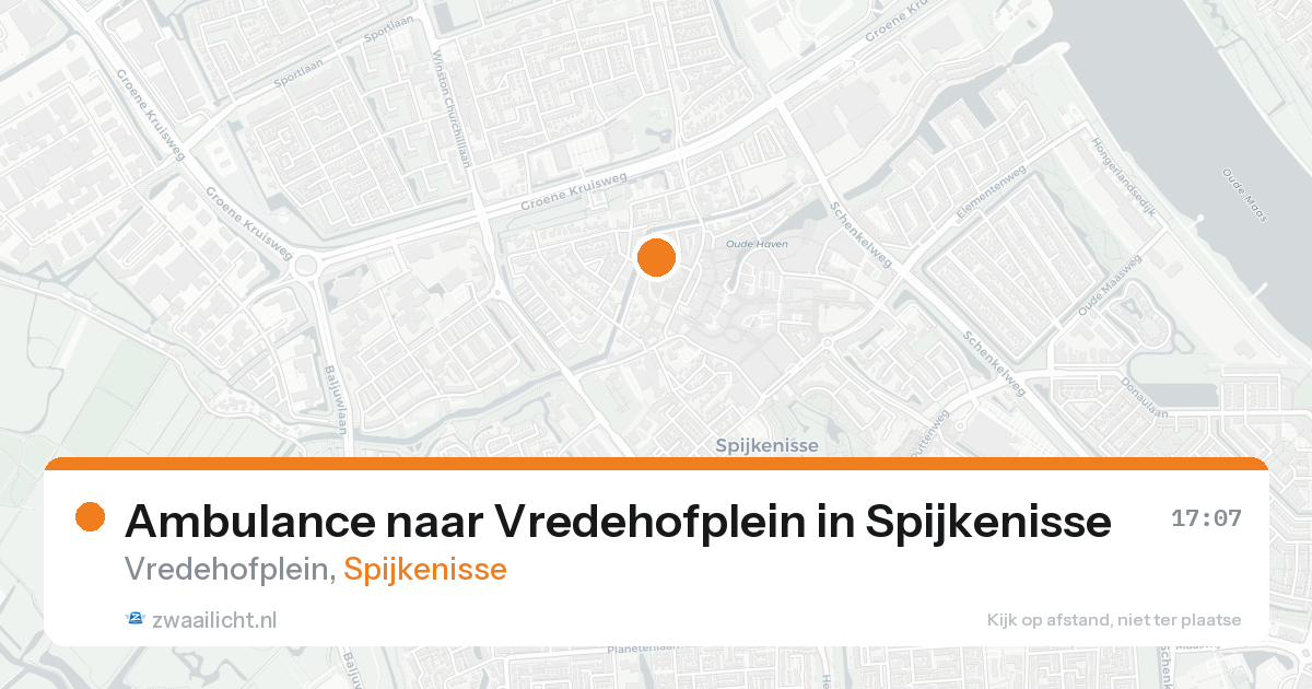Ambulance naar Vredehofplein in Spijkenisse — 15 jul 2026