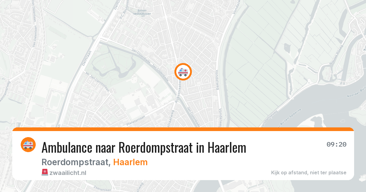 Ambulance naar Roerdompstraat in Haarlem — 22 apr 2026