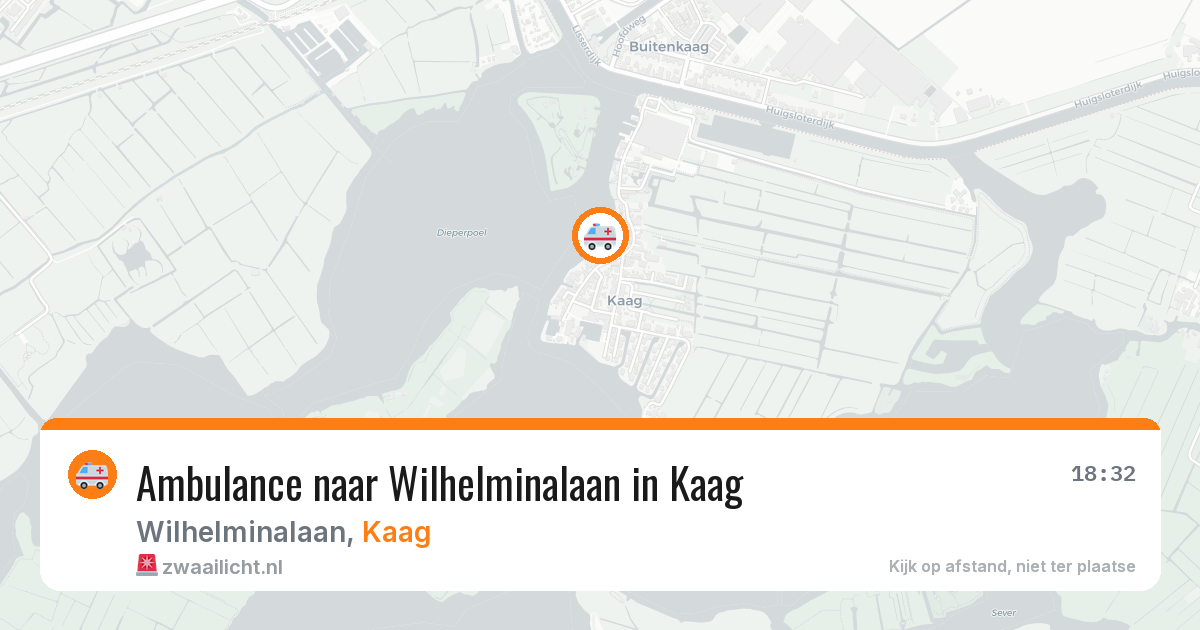 Ambulance naar Wilhelminalaan in Kaag — 22 jul 2026