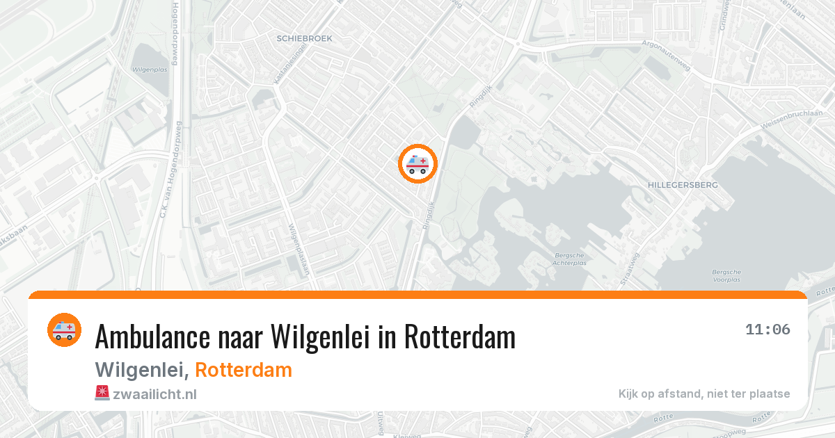 Ambulance naar Wilgenlei in Rotterdam — 2 apr 2026