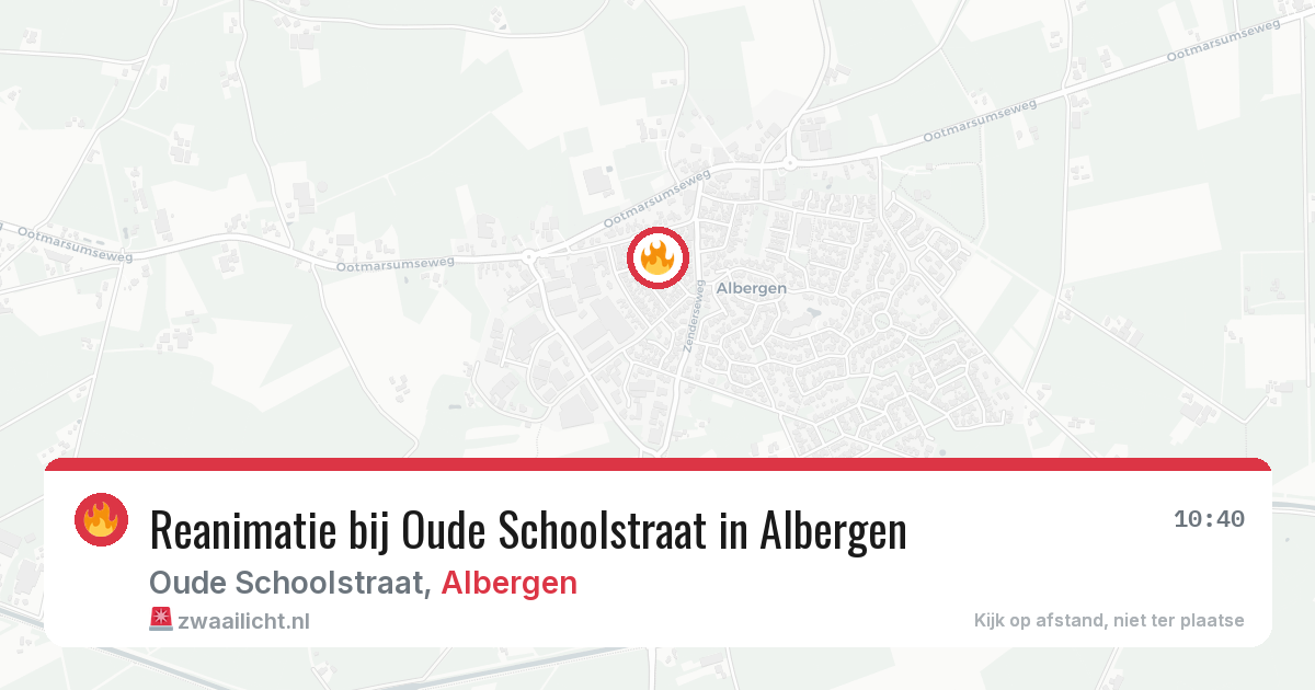 Reanimatie bij Oude Schoolstraat in Albergen — 5 mrt 2026