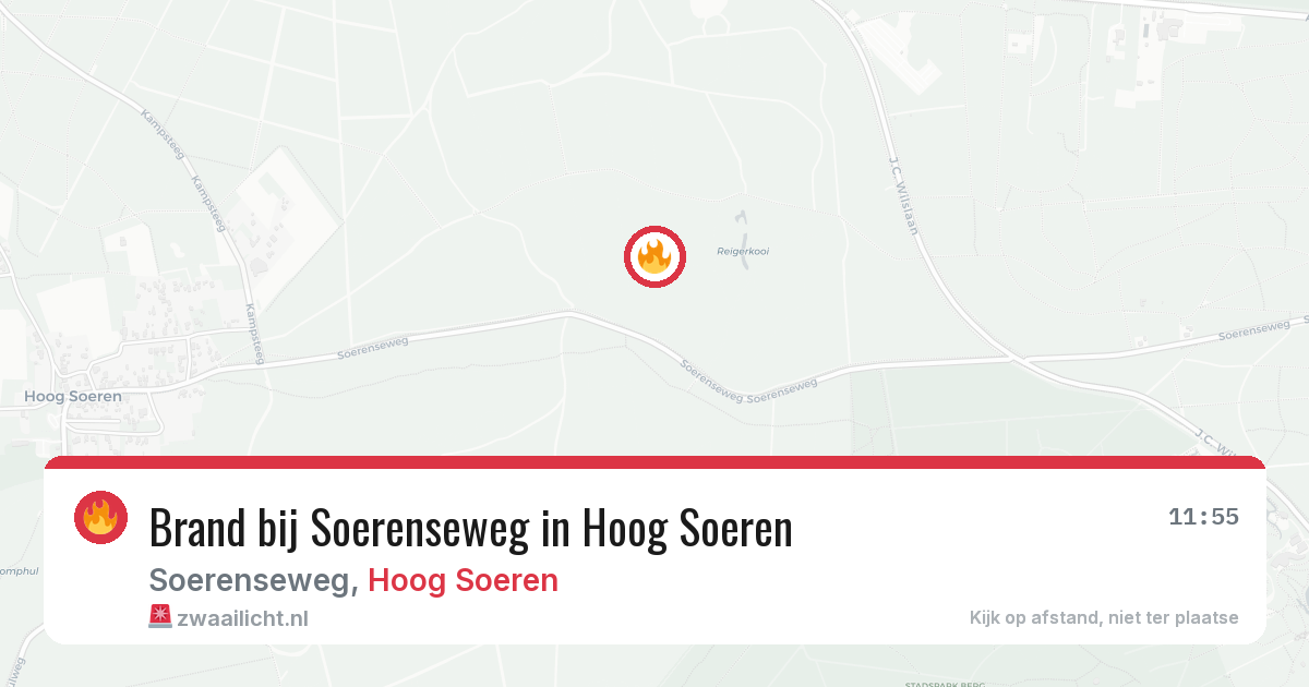 Brand bij Soerenseweg in Hoog Soeren — 2 jun 2026