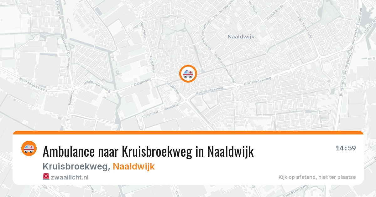 Ambulance naar Kruisbroekweg in Naaldwijk — 24 mei 2026