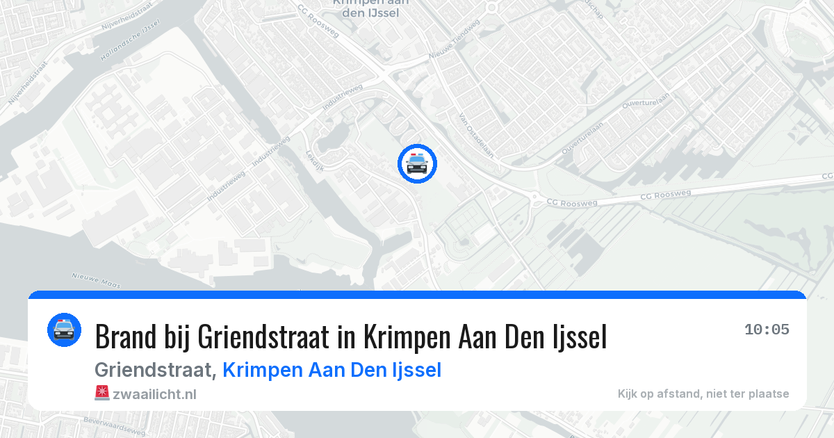 Brand bij Griendstraat in Krimpen Aan Den Ijssel — 19 jun 2026