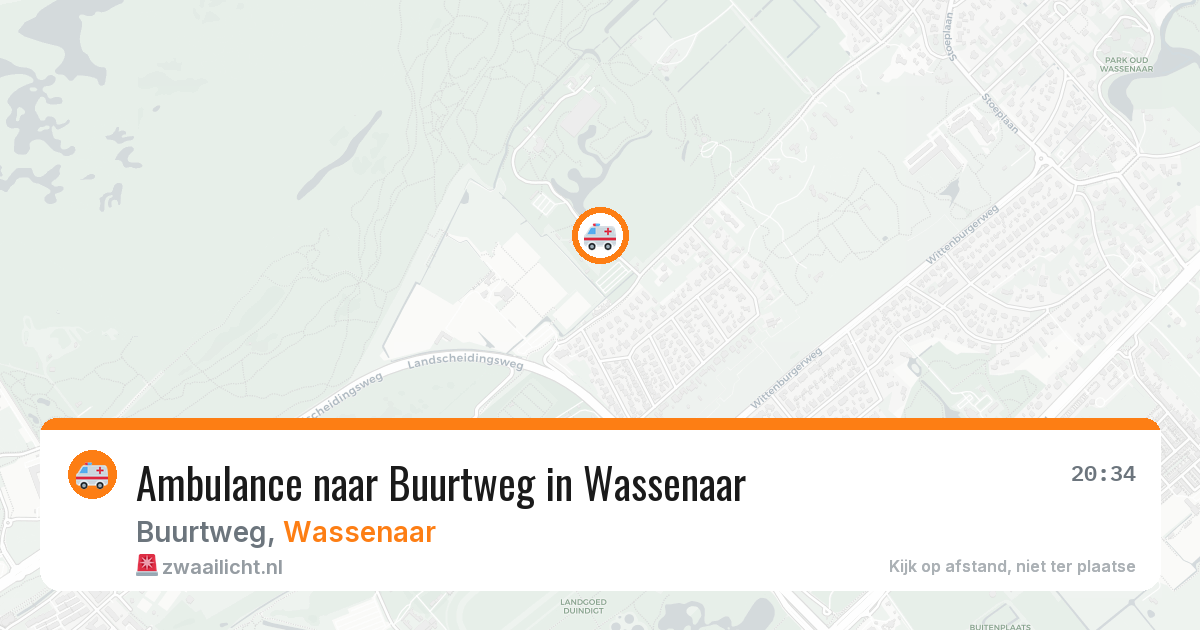 Ambulance naar Buurtweg in Wassenaar — 31 mrt 2026