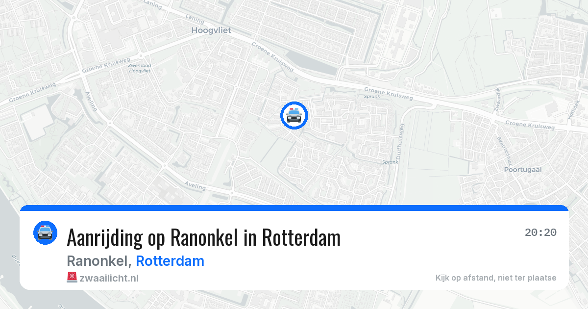 Aanrijding op Ranonkel in Rotterdam — 29 jul 2026