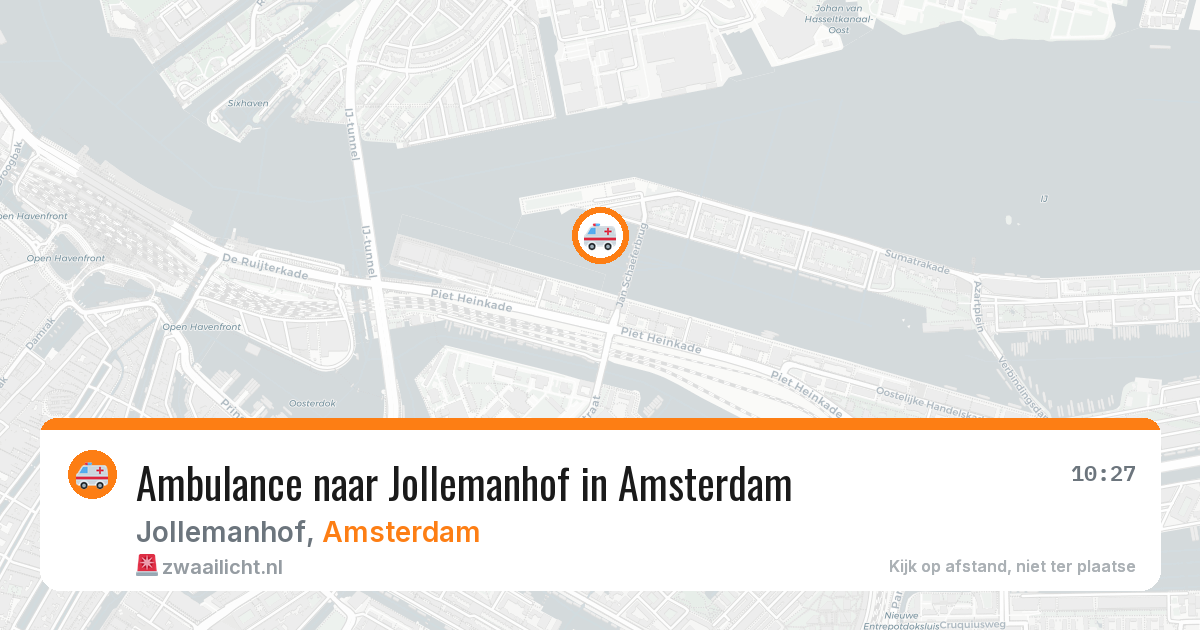 Ambulance naar Jollemanhof in Amsterdam — 6 jul 2026