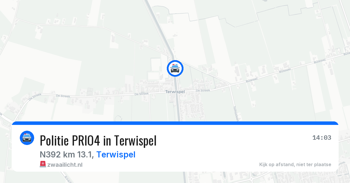 Politie PRIO4 in Terwispel — 4 jul 2026 | 🚨 Zwaailicht.nl