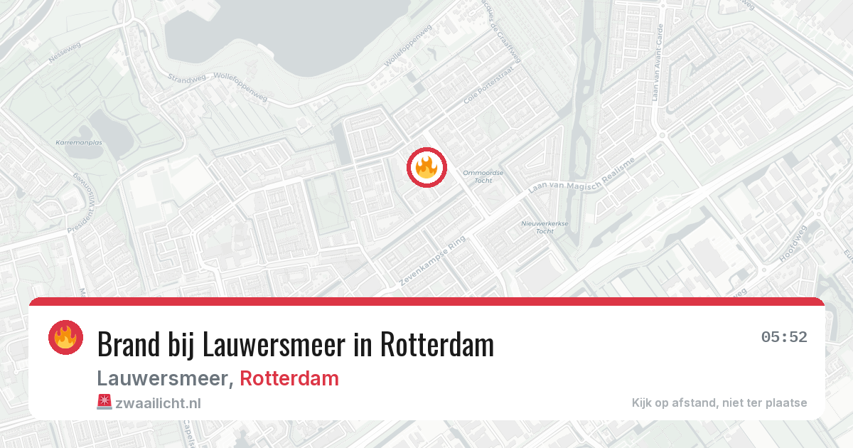 Brand bij Lauwersmeer in Rotterdam — 25 mrt 2026