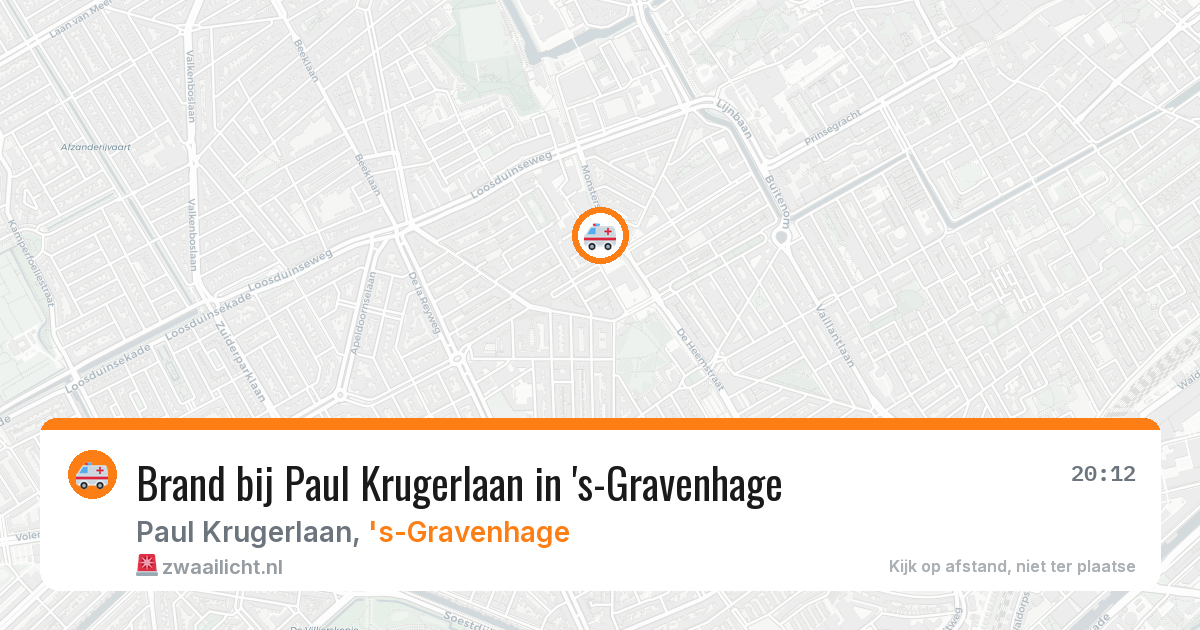 Brand bij Paul Krugerlaan in 's-Gravenhage — 22 mrt 2026