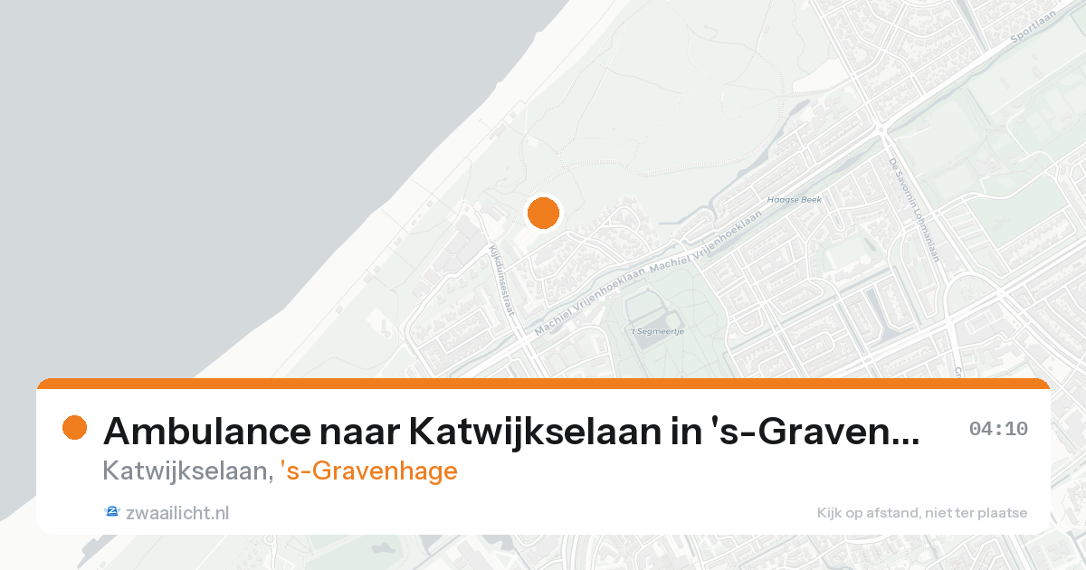 Ambulance naar Katwijkselaan in 's-Gravenhage — 16 aug 2026
