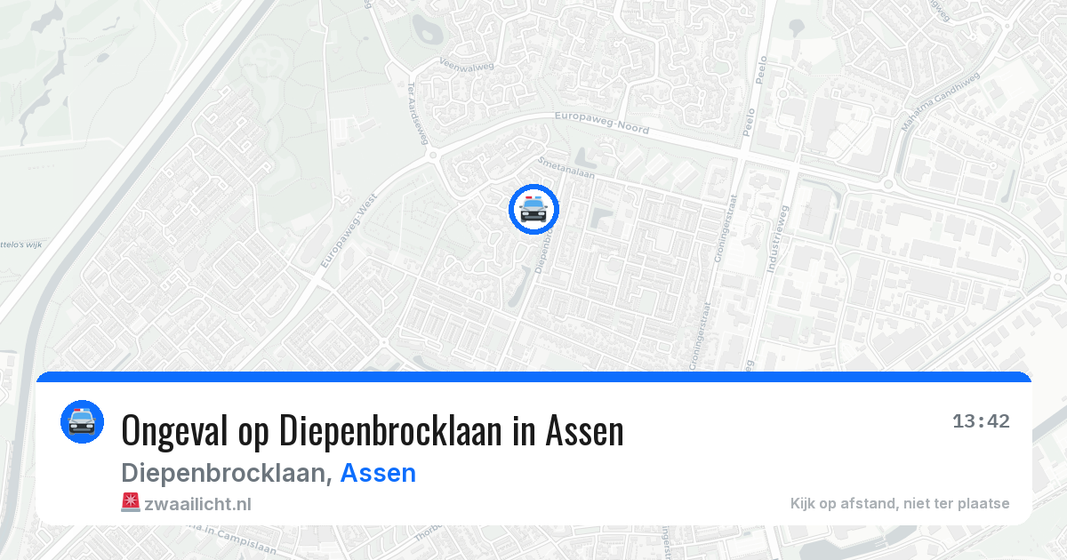 Ongeval op Diepenbrocklaan in Assen — 28 apr 2026