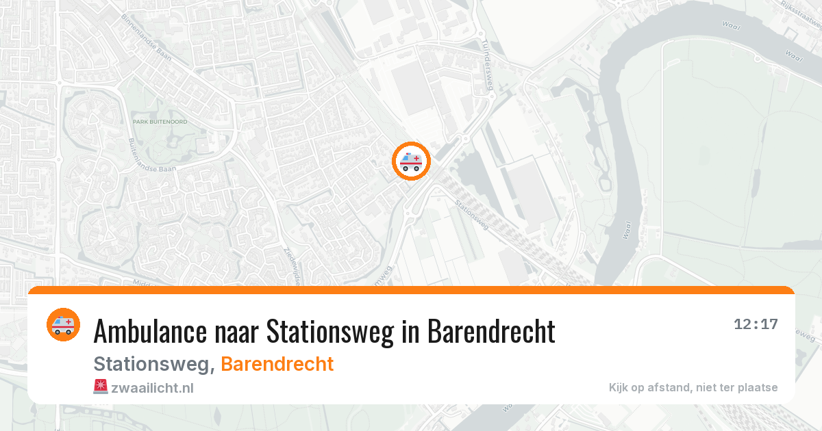 Ambulance naar Stationsweg in Barendrecht — 31 mrt 2026