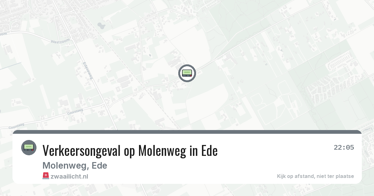 Verkeersongeval op Molenweg in Ede — 29 jul 2026