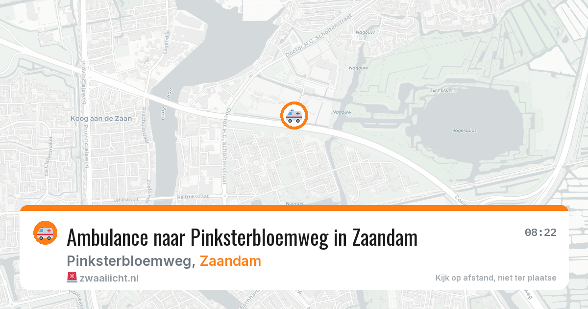 Ambulance naar Pinksterbloemweg in Zaandam — 18 jul 2026