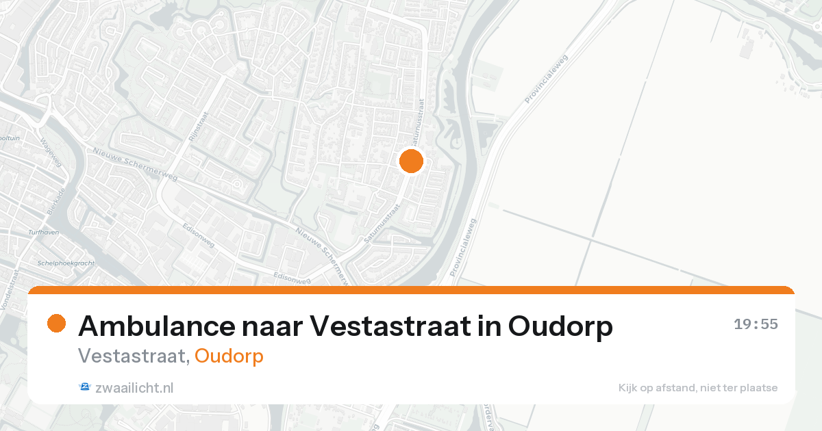 Ambulance naar Vestastraat in Oudorp — 13 aug 2026