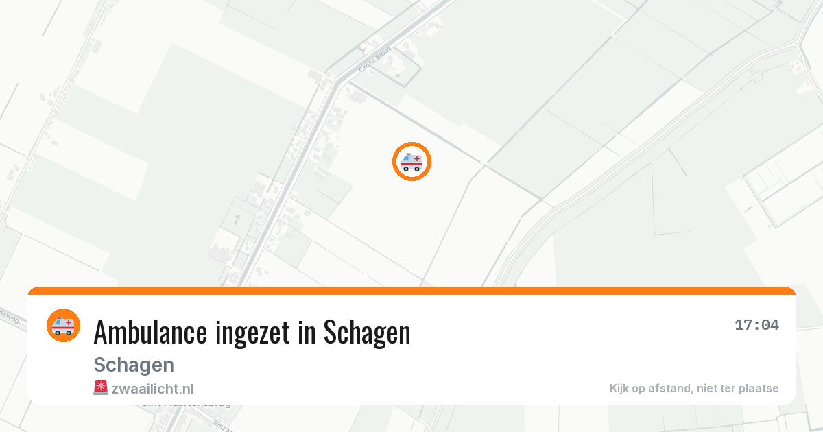 Ambulance ingezet in Schagen — 11 aug 2026