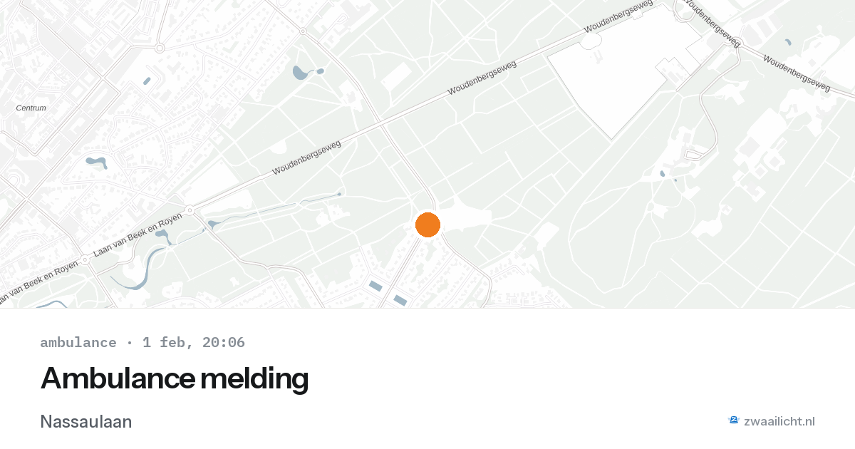 Ambulance melding — 1 feb 2026
