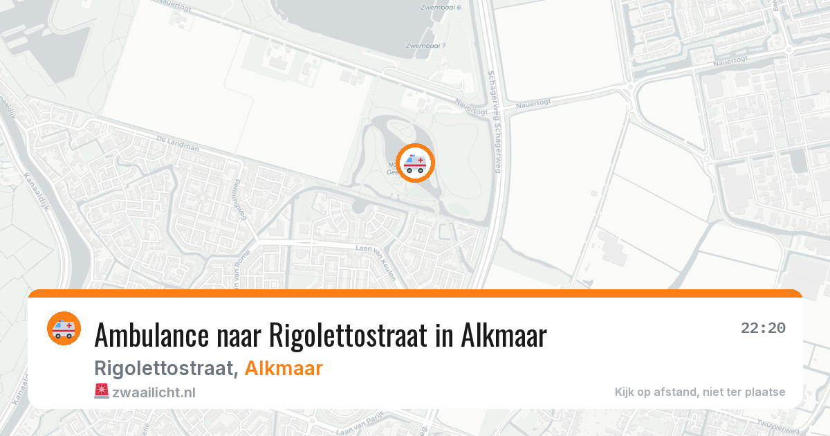 Ambulance naar Rigolettostraat in Alkmaar — 7 apr 2026