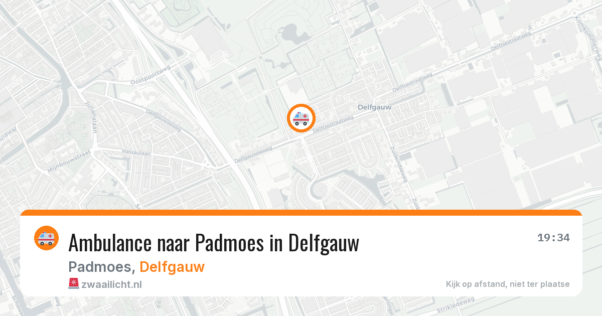 Ambulance naar Padmoes in Delfgauw — 12 aug 2026