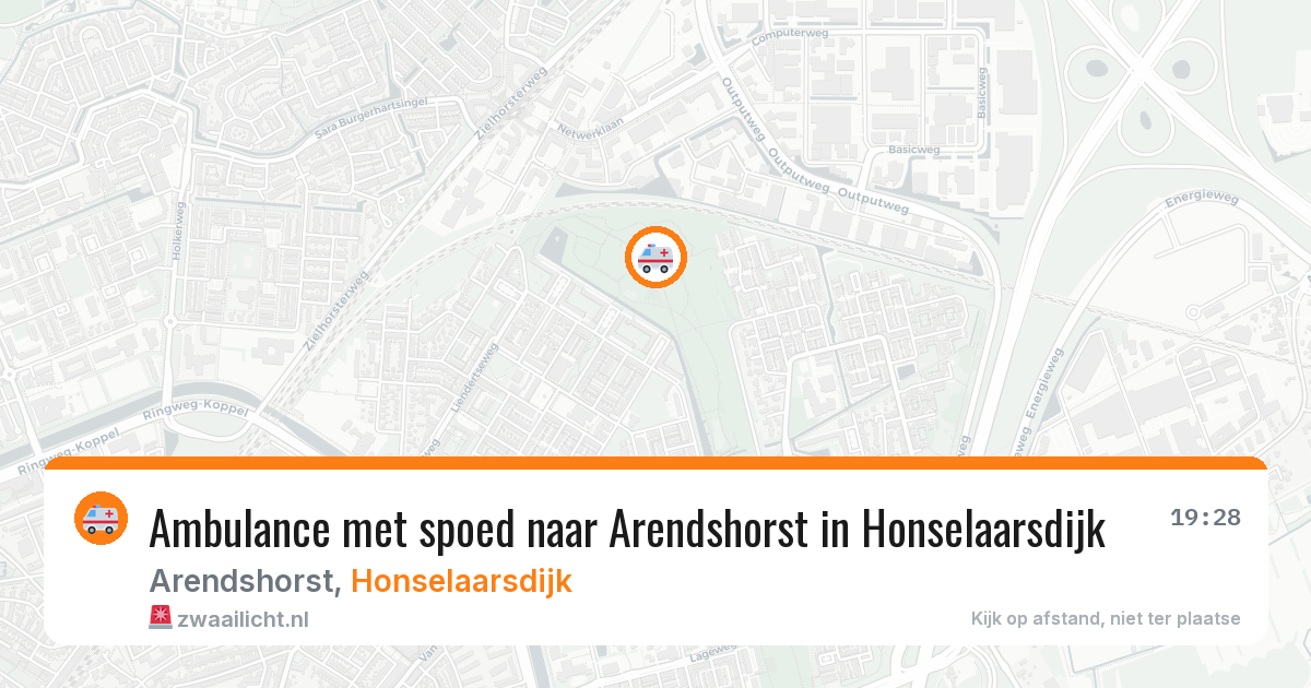 Ambulance met spoed naar Arendshorst in Honselaarsdijk — 22 jan 2026
