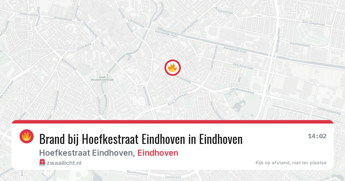 Brand bij Hoefkestraat Eindhoven in Eindhoven — 3 mei 2026